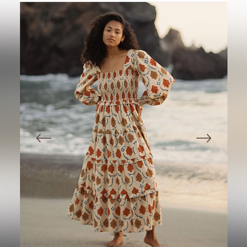 SOLD Christy Dawn Emerson Dress in oak leaf size M